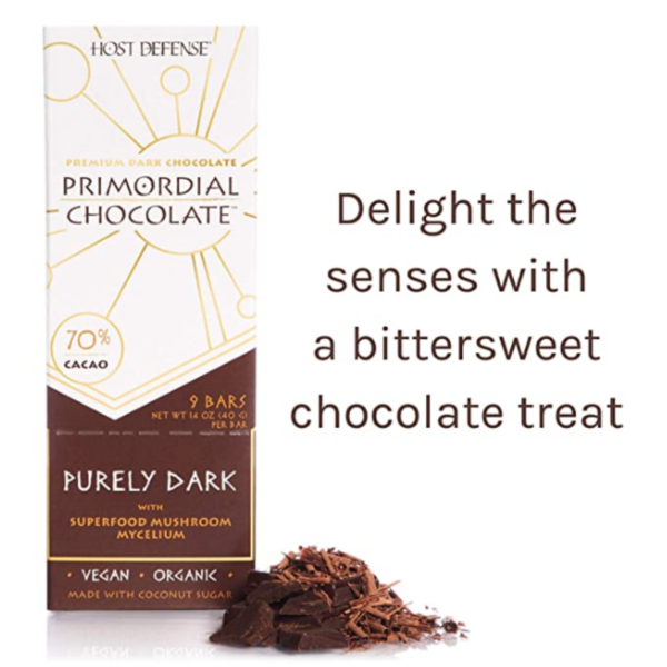 Host Defense - Primordial Chocolate, Purely Dark, 9 Bars - Image 2